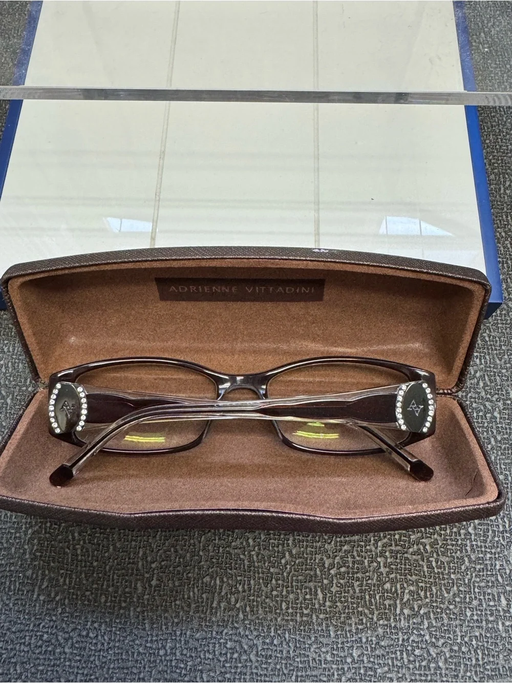 Adrienne Vittadini Eyeglasses Frame & Case